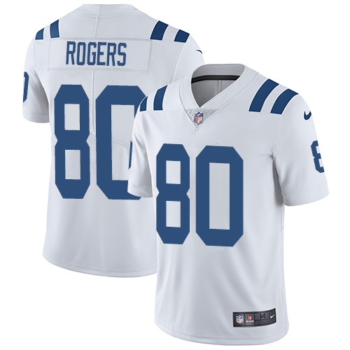 Indianapolis Colts #80 Limited Chester Rogers White Nike NFL Road Youth Vapor Untouchable jerseys